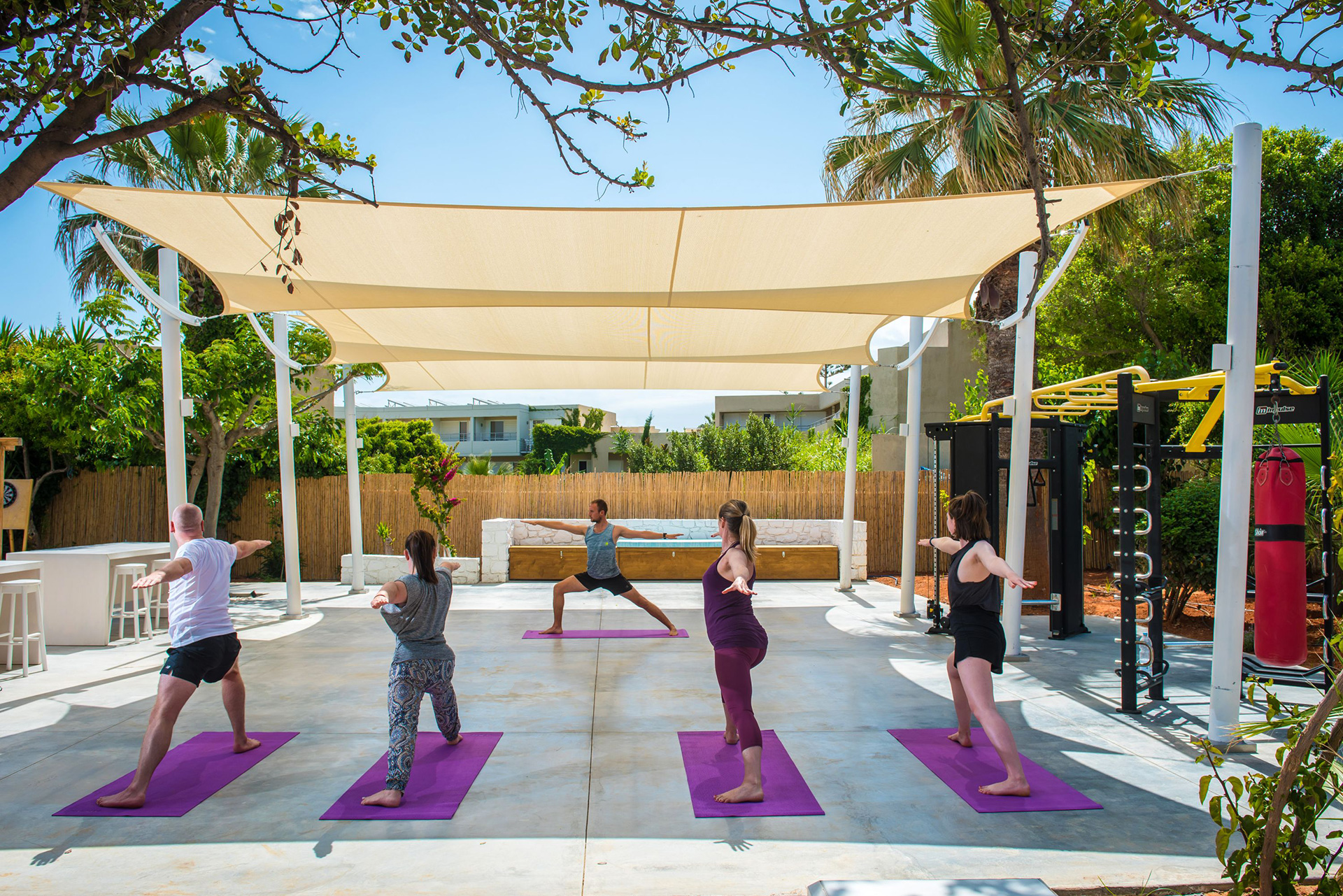 Outdoor Fitness Area Lifestyle Beach Resort